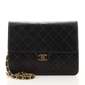 Chanel Vintage Clutch with Chain Quilted Leather Small