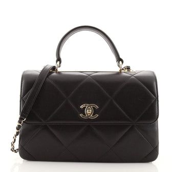 Chanel Trendy CC Top Handle Bag Quilted Lambskin Medium