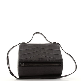 Givenchy Pandora Box Bag Crocodile Embossed Leather Medium