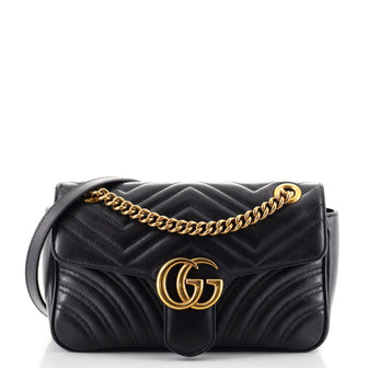 Gucci GG Marmont Flap Bag Matelasse Leather Small