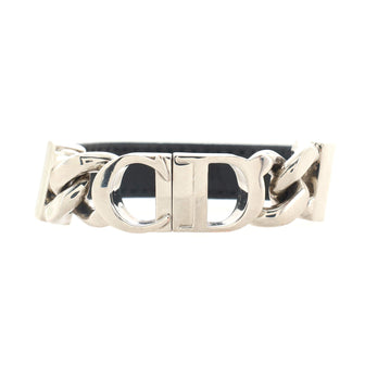 Christian Dior CD Icon Bracelet Leather with Metal