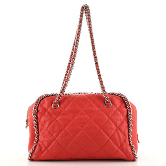 Chanel Chain Around Bowling Bag Quilted Calfskin Medium