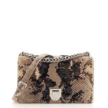 Christian Dior Diorama Flap Bag Embellished Python Medium