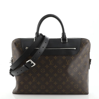 Louis Vuitton Porte-Documents Jour Bag NM Macassar Monogram Canvas
