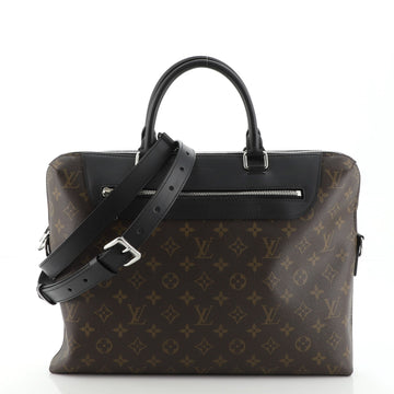 Louis Vuitton Porte-Documents Jour Bag NM Macassar Monogram Canvas