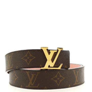 Louis Vuitton LV Initiales Reversible Belt Monogram Canvas and Leather Medium