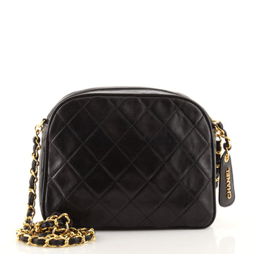 Chanel Vintage Chain Camera Bag Quilted Lambskin Small