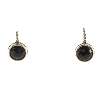 David Yurman Color Classics Drop Earrings Sterling Silver with Onyx