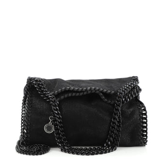 Stella McCartney Falabella Fold Over Crossbody Bag Shaggy Deer Mini