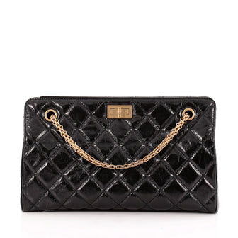 Chanel Reissue Shopping Tote Quilted Glazed Calfskin Medium