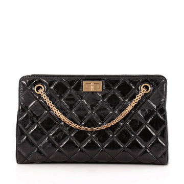 Chanel Reissue Shopping Tote Quilted Glazed Calfskin Medium