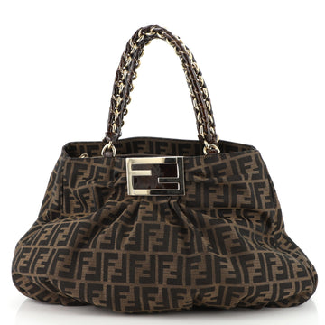 Fendi Mia Tote Zucca Canvas Large
