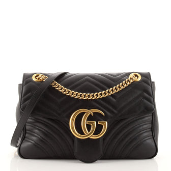 Gucci GG Marmont Flap Bag Matelasse Leather Medium