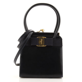 Salvatore Ferragamo Convertible Vara Bow Tote Leather Small