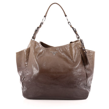 Prada Side Pocket Hobo Vernice Sfumata Large
