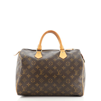 Louis Vuitton Speedy Handbag Monogram Canvas 30