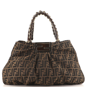 Fendi Mia Tote Zucca Canvas Large