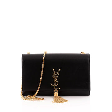 Saint Laurent Classic Monogram Tassel Crossbody Bag Leather Medium