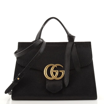 Gucci GG Marmont Top Handle Bag Leather Small
