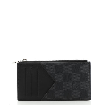 Louis Vuitton Coin Card Holder Damier Graphite