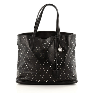 Alexander McQueen Padlock Shopper Tote Studded Leather Large