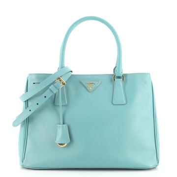 Prada Double Zip Lux Tote Saffiano Leather Medium