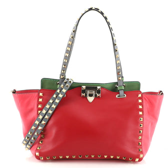 Valentino Rockstud Tote Soft Leather Small