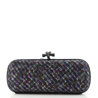 Bottega Veneta Box Knot Clutch Intrecciato Satin Long
