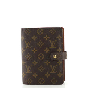 Louis Vuitton Ring Agenda Cover Monogram Canvas MM