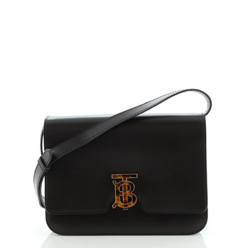 Burberry TB Flap Bag Leather Medium