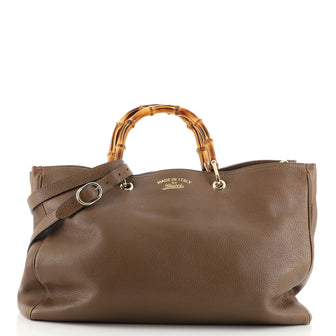 Gucci Bamboo Shopper Tote Leather Large