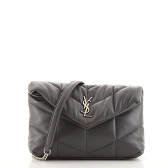 Saint Laurent LouLou Puffer Shoulder Bag Quilted Leather Mini