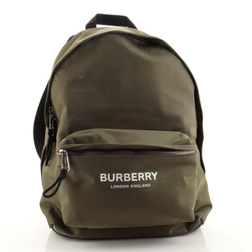Burberry Logo Zip Backpack Nylon Large