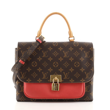 Louis Vuitton Marignan Handbag Monogram Canvas with Leather