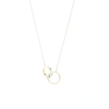 Tiffany & Co. 1837 Interlocking Circles Pendant Necklace Sterling Silver Small