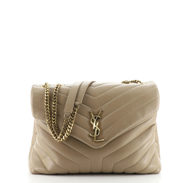 Saint Laurent LouLou Shoulder Bag Matelasse Chevron Leather Medium