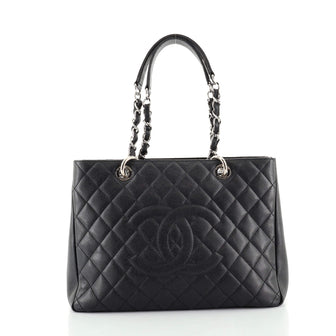 Chanel Grand Shopping Tote Quilted Caviar