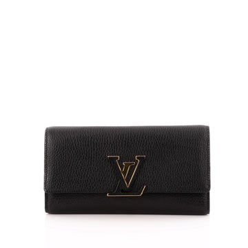 Louis Vuitton Capucines Wallet Leather