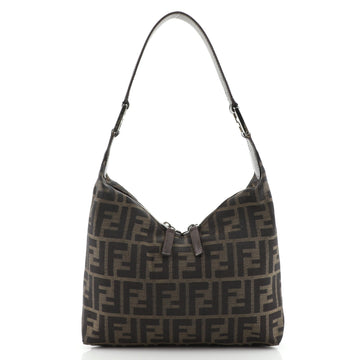 Fendi Vintage Zip Hobo Zucca Canvas Small