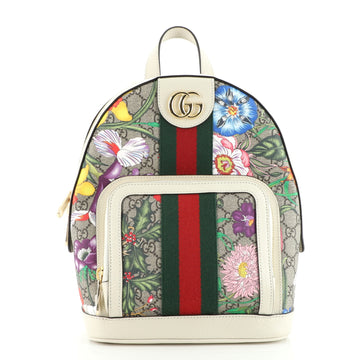 Gucci Ophidia Backpack Flora GG Coated Canvas Small