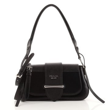 Prada Sidonie Shoulder Bag City Calf with Saffiano Small
