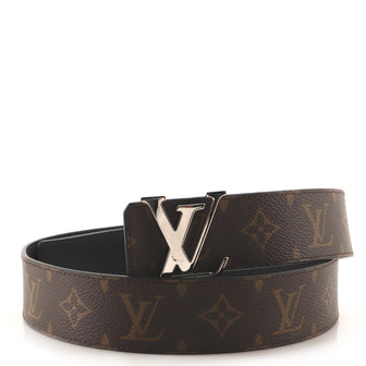 Louis Vuitton LV Initiales Reversible Belt Monogram Canvas and Leather Wide