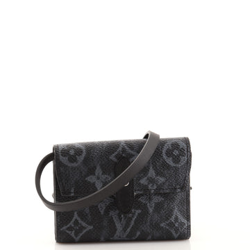 Louis Vuitton Cross Card Holder Limited Edition Monogram Pastel Noir