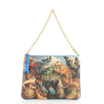 Louis Vuitton Pochette Clutch Limited Edition Jeff Koons Rubens Print Canvas