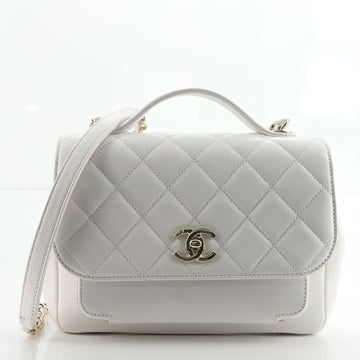 Chanel Business Affinity Flap Bag Quilted Caviar Small