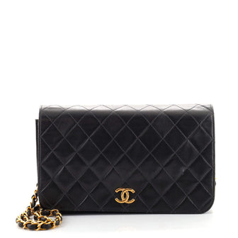 Chanel Vintage Full Flap Bag Quilted Lambskin Medium