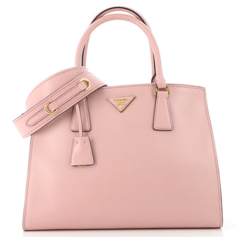 Prada Galleria Double Zip Tote City Calfskin Small