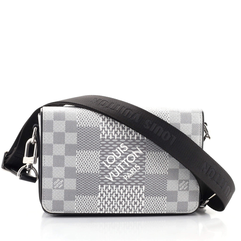 Louis Vuitton, Bags, Bnew Louis Vuitton Studio Messenger Black Crossbody  Strap With Silver Hardware