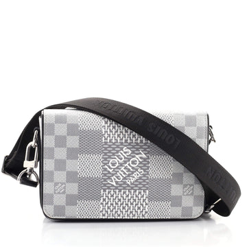 Louis Vuitton Studio Messenger Bag Limited Edition Damier Graphite 3D