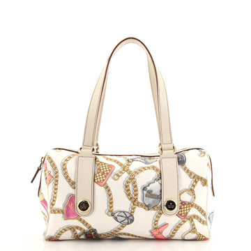Gucci Charmy Boston Bag Printed Satin Small